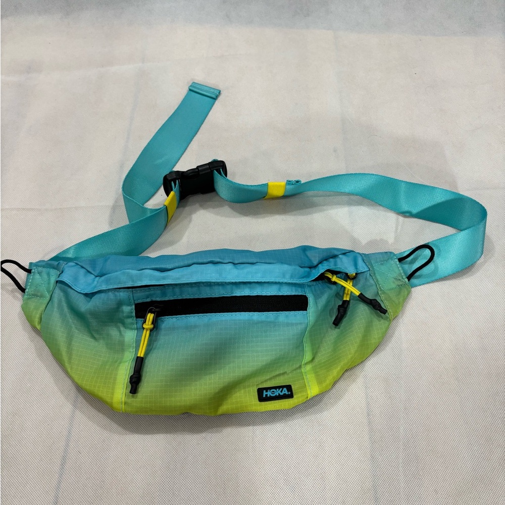 Hoka Men's Belt Bag in Blue and Yellow